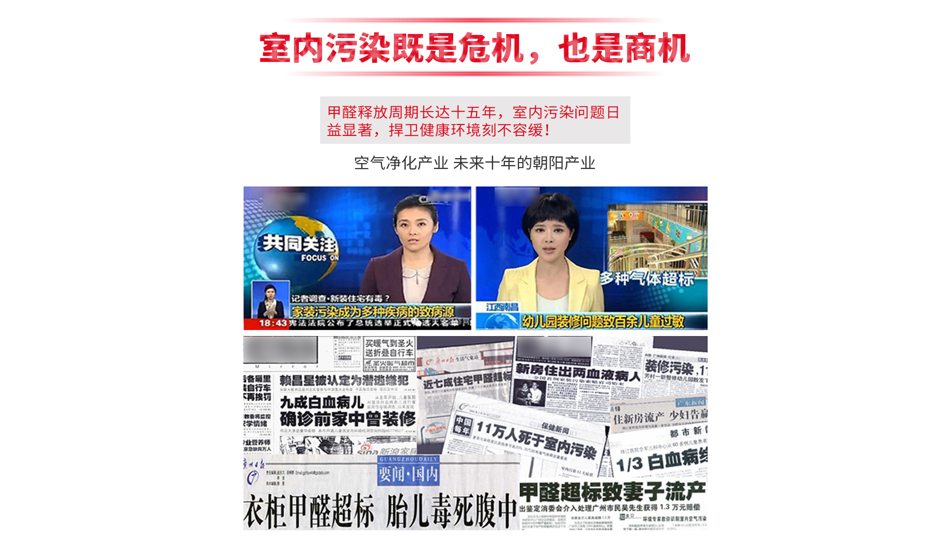 室内污染既是危机，也是商机